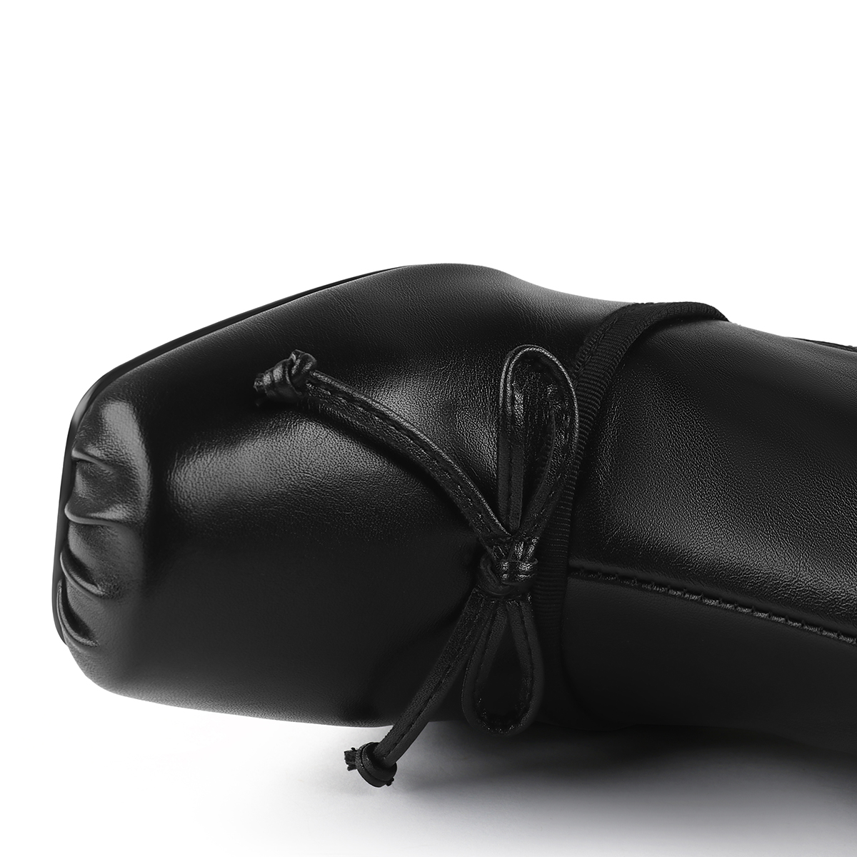 100mm Women's Knee Boots Red Bottom Matte Bowknot Knee Boots-MERUMOTE