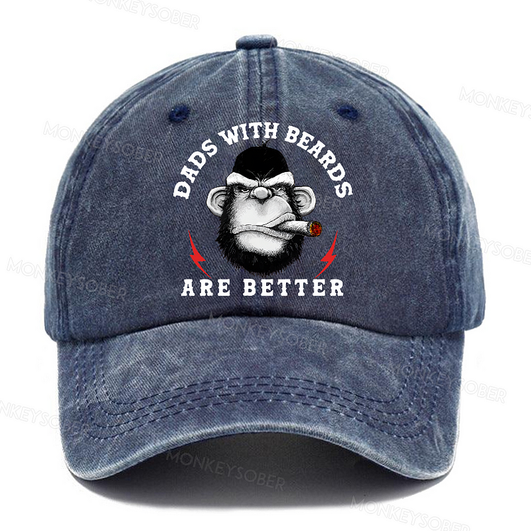 Dads With Beards Are Better Washed Baseball Caps