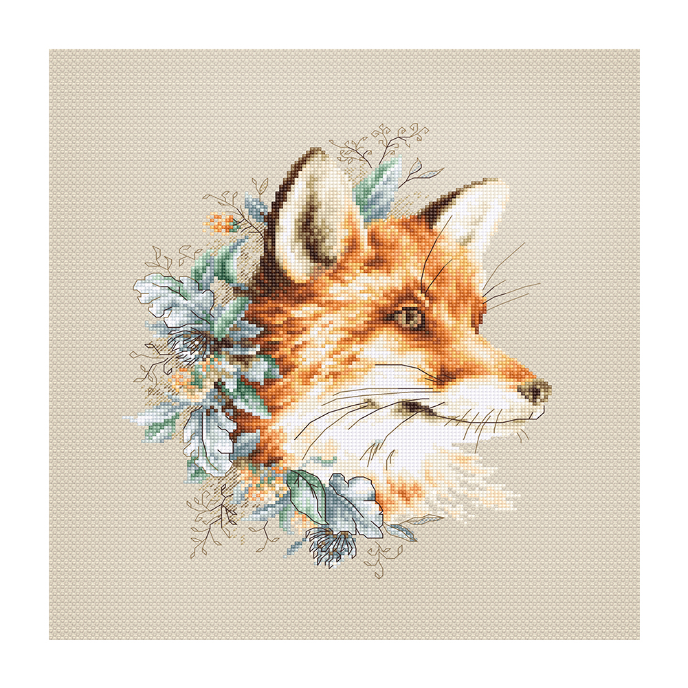 

Fox - 11CT Stamped Cross Stitch - 48*48CM, 501 Original