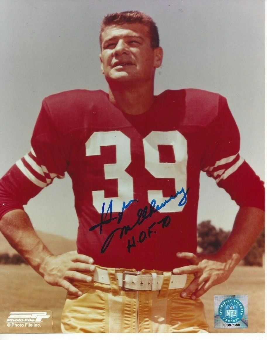 Hugh McElhenny Autographed 8x10 San Francisco 49ers HOFRare B906