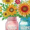 Diamond Painting Christmas Sunflower Vase Diamond Art Coat Hook