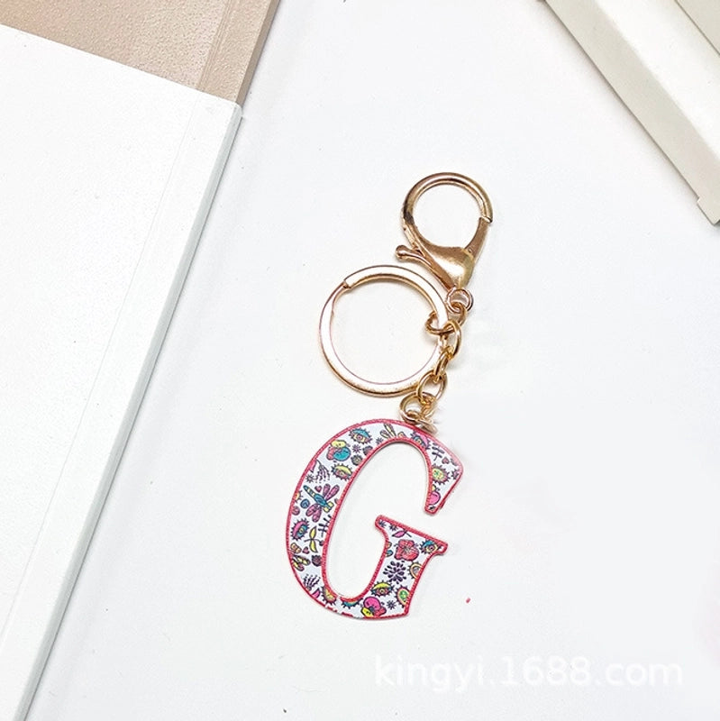 Elegant Streetwear Letter Pu Leather Alloy Women’s Bag Pendant Keychain