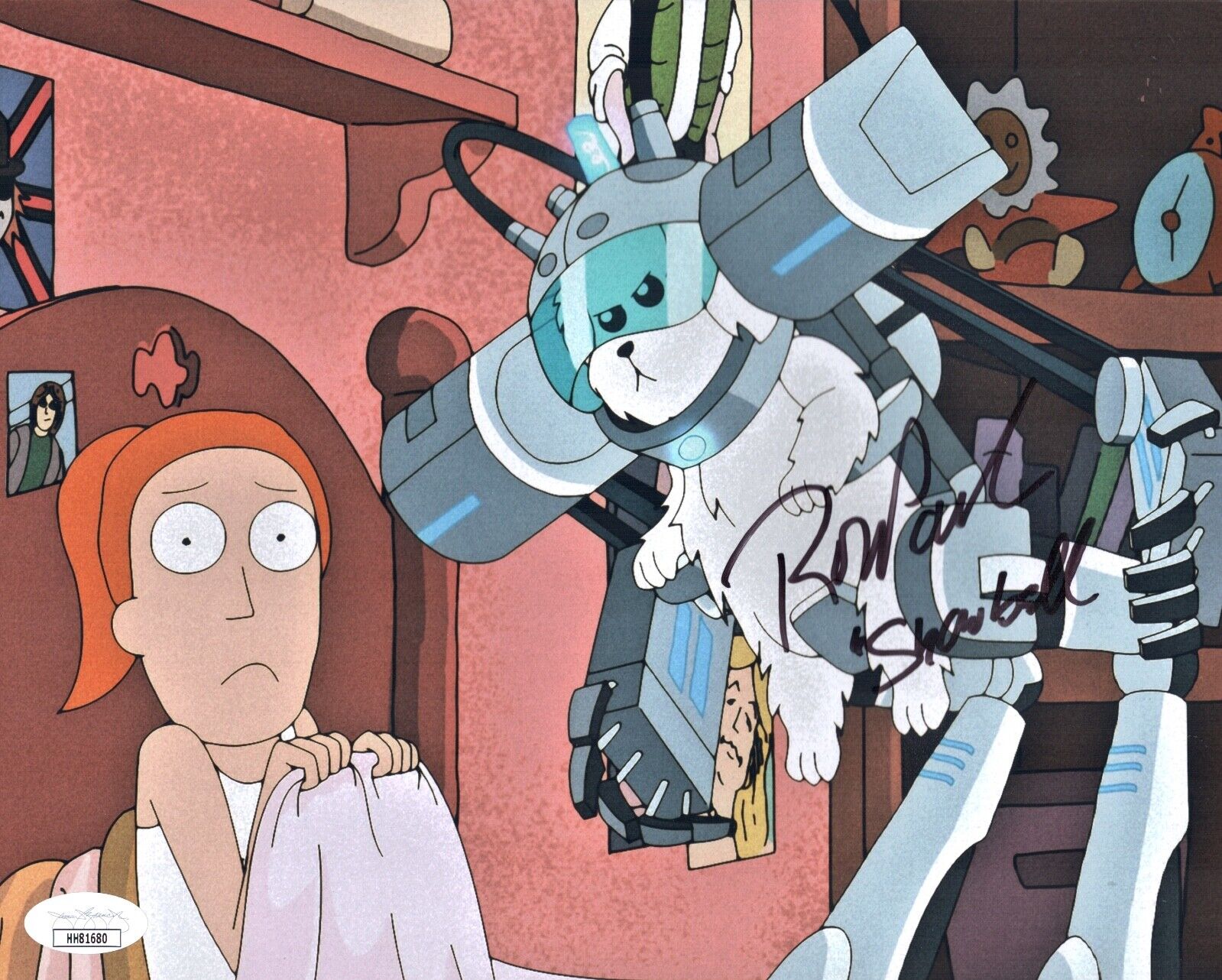 ROB PAULSEN Rick And Morty SNOWBALL Signed 8x10 Photo Poster painting Autograph JSA COA Cert