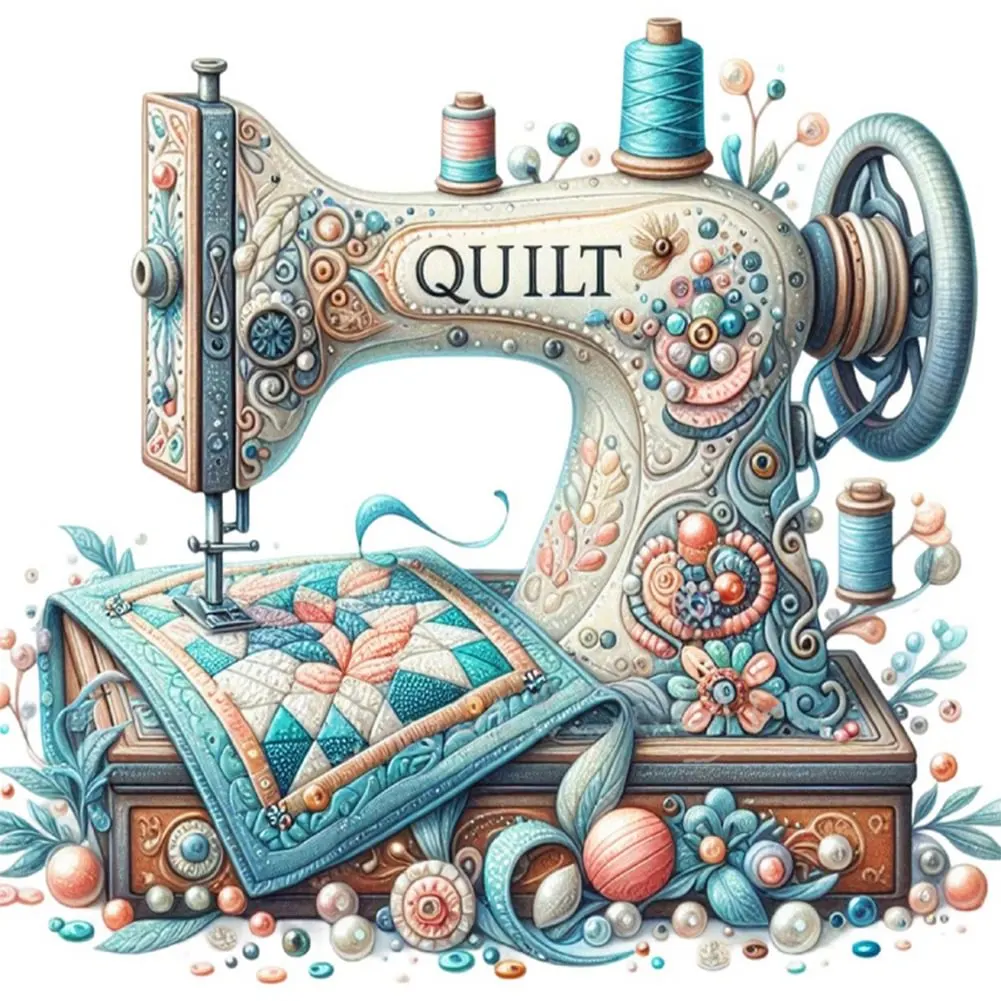 Sewing Machine - Paint by Numbers - 30*30cm/40*40cm