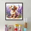 Lavender And Dachshund-11CT Stamped Cross Stitch 40*40cm/15.75*15.75in