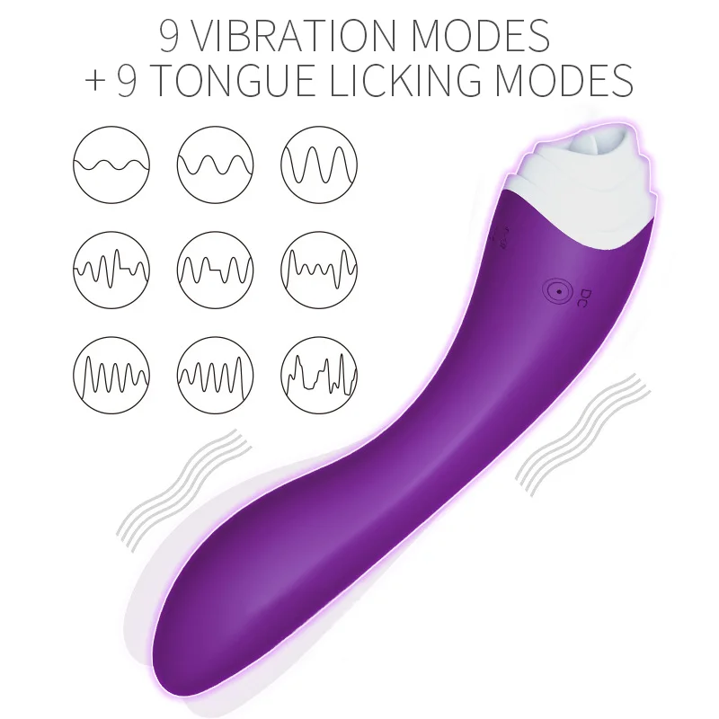 9-frequency Tongue Licking Vibrator Rosetoy Official