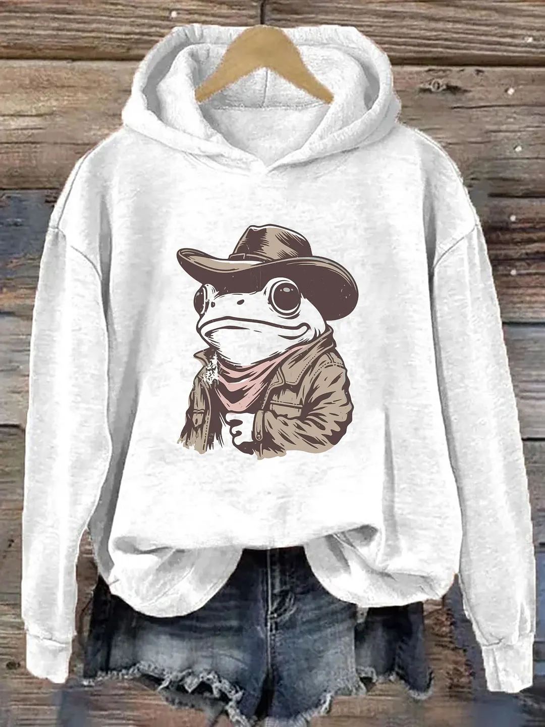 Cowboy Frog Hoodie