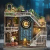  Magic House DIY Dollhouse Miniature Kit |Mini Housing Craft Model |Room Furniture Decors with LED| Holiday Themes Gift
