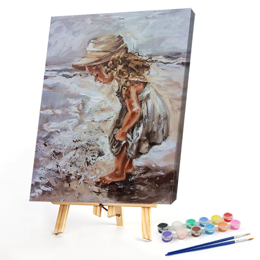 

40*50CM - Paint By Numbers - Girl, 501 Original
