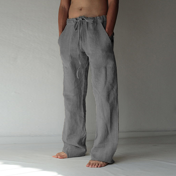 Mens Linen Cozy Casual Pants-inspireuse