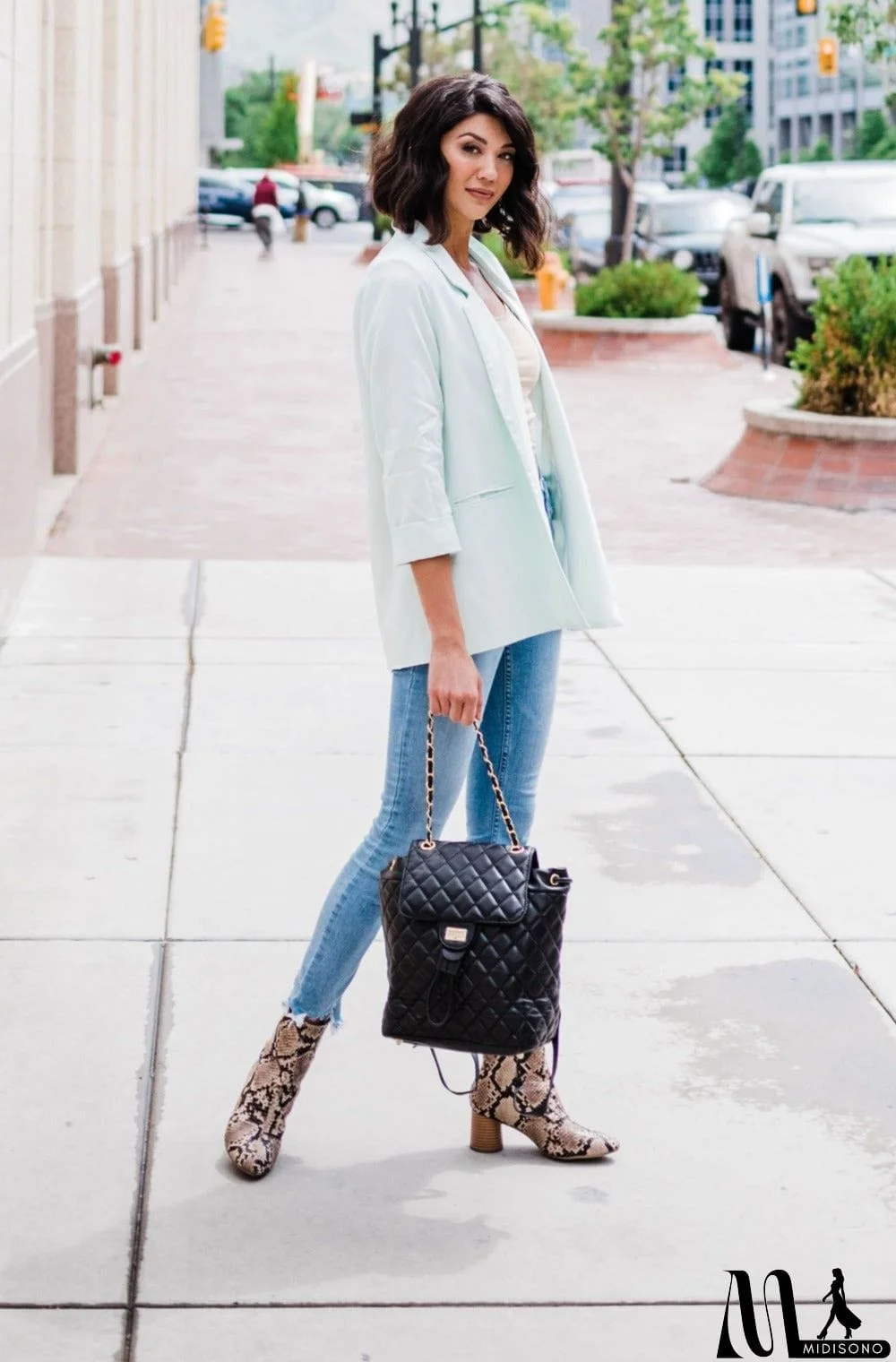 MidiSono - Quilted Convertible  Backpack