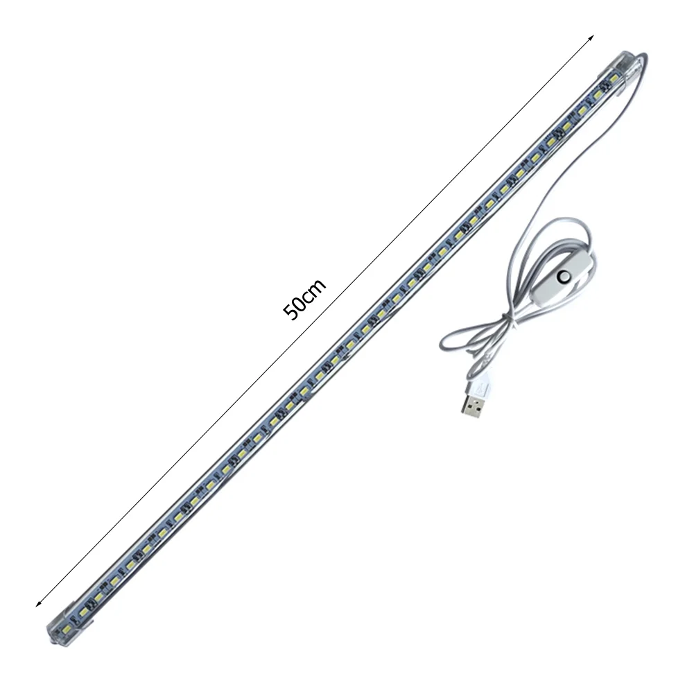 50cm LED Under Cabinet Night Light Bedroom Wardrobe Closet Lamp (A White)