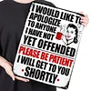 Apology - Metal Tin Signs(8*12Inch/12*16Inch) - Bar