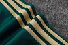 Joyfball 2026/2027 Kids Size Italy Long Zipped Jacket green Soccer Jersey