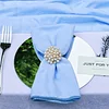 Water Blue Pink Purple Wedding Event Catering Resturant Lockstitch Napkins