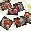 6 stücke Sonne Mond DIY Diamant Kunst Grußkarten Dankeschön-Karten Urlaub Segen