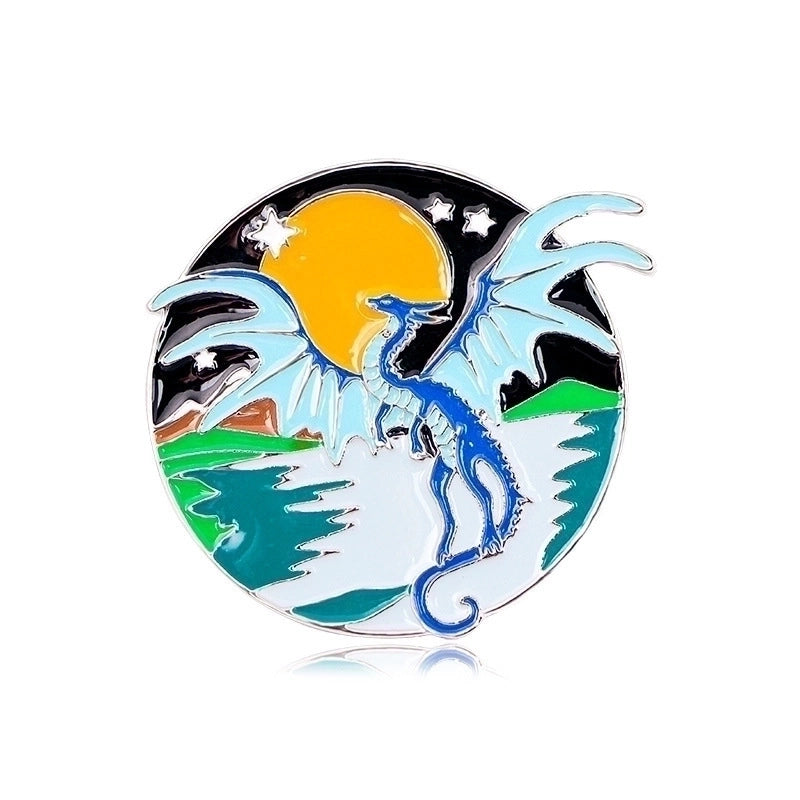 Cartoon Style Streetwear Cool Style Dragon Alloy Stamping Stoving Varnish Plating Unisex Brooches Collar Pin