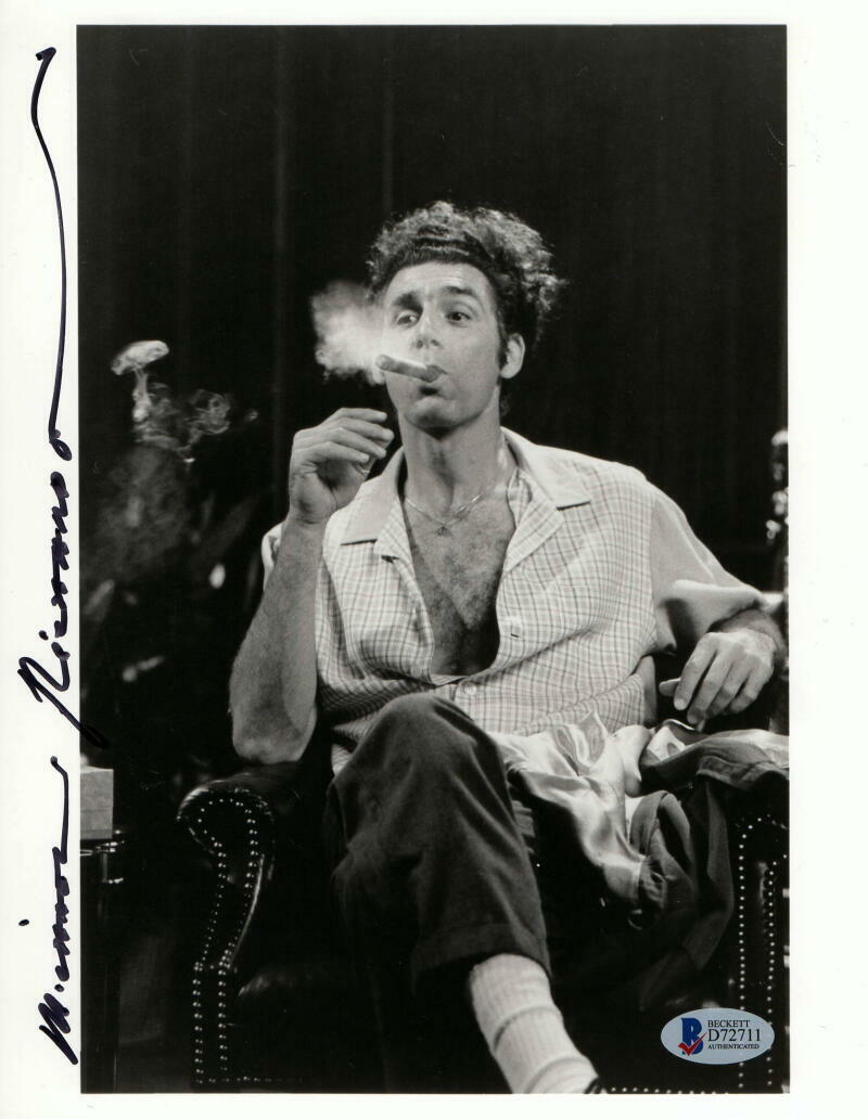 MICHAEL RICHARDS SIGNED AUTOGRAPH 8x10 Photo Poster painting - KRAMER SEINFELD VERY RARE BECKETT