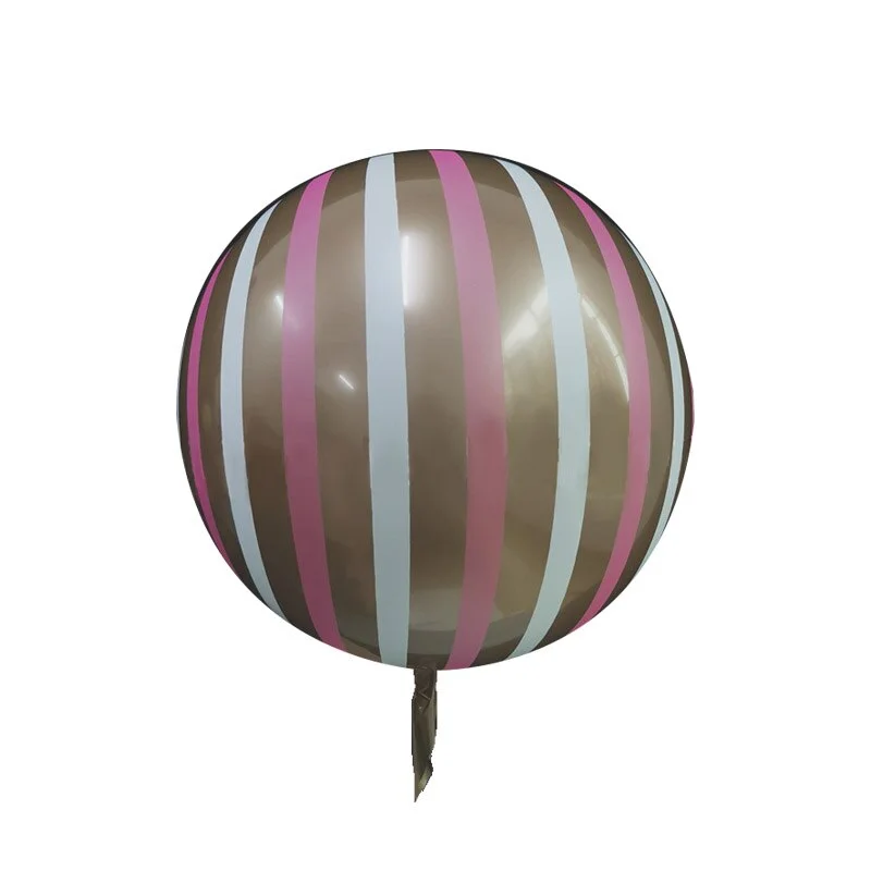 Christmas Gift 5pcs New Crystal Striped Bubble Balloons 18 inch Metallic Bubble balloon Vibrato Wedding Happy Birthday Decoration