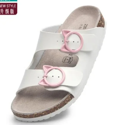 summer graffiti cork sandals women mixed color flip flops valentine shoes zapatos mujer sandalias beach slippers big size 45c463