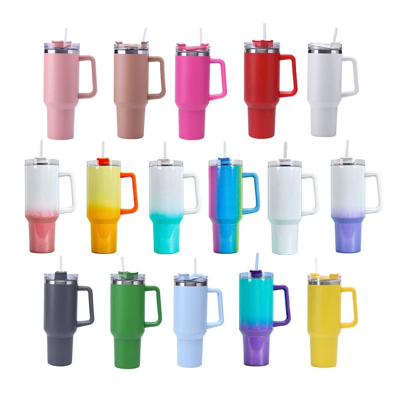 Casual Elegant Preppy Style Solid Color 201 Stainless Steel 304 Stainless Steel Pp Silicone Thermos Cup 1 Piece