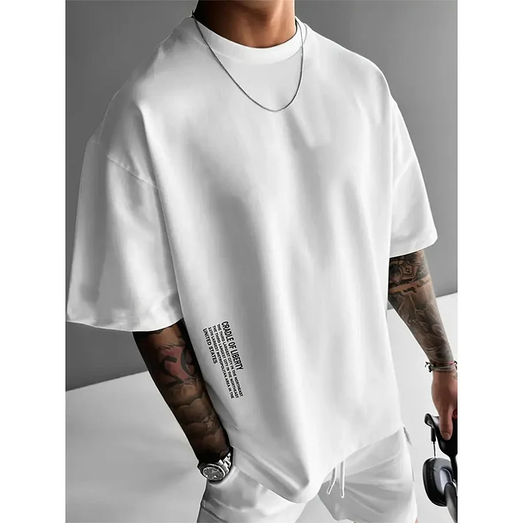 👕 50% RABATT! 🔥 Herren Urban Style Loose Fit Kurzarm-Shirt &ndash; Bequemer Schnitt, Moderner Look & Perfekt F&uuml;r Den Alltag 🏙️