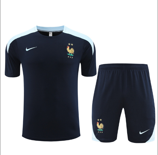 2023 France Training Kit Short Sleeve Football T-Shirt Thai Quality