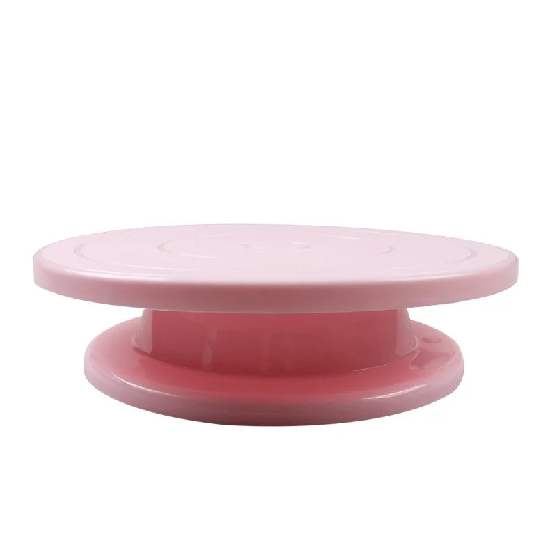 Plastic Cake Plate Turntable Rotating Anti-skid Round Cake Stand Cake Decorating Rotary Table Kitchen DIY Pan Baking Tool