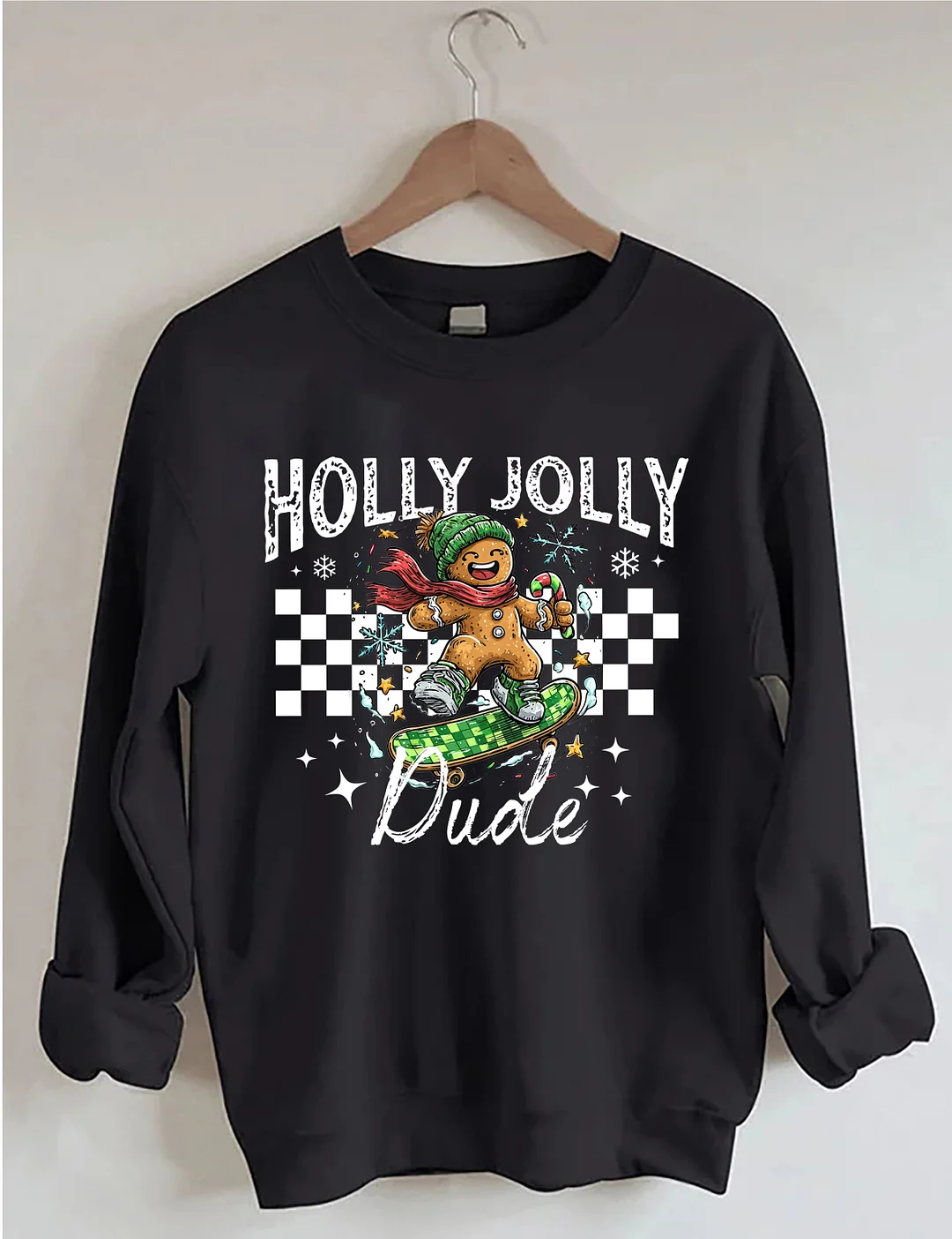Christmas Holly Jolly Dude Sweatshirt