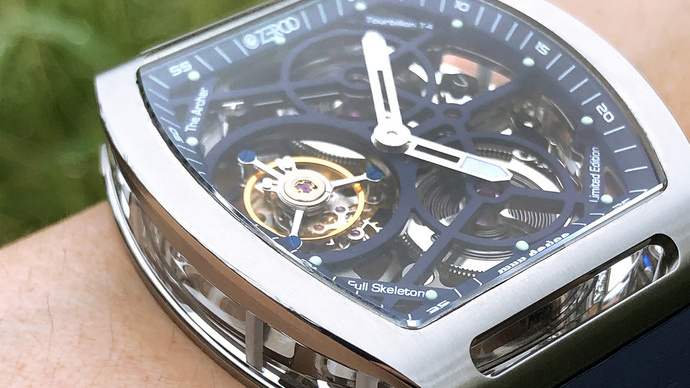 tonneau skeleton watch