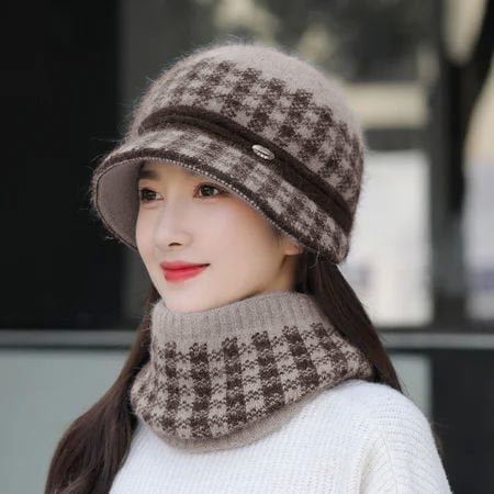 Plaid Knitted Hats