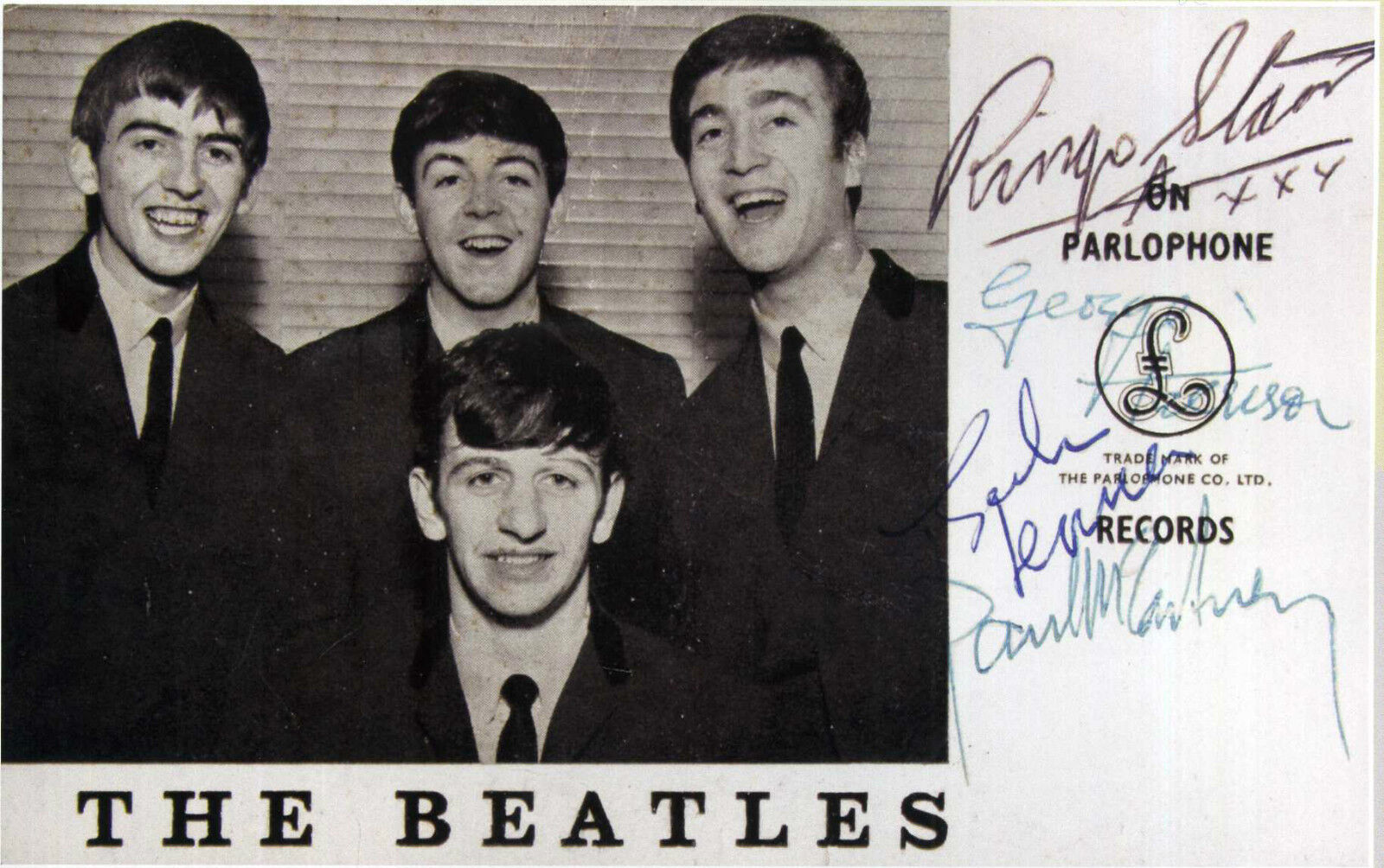 THE BEATLES Autographed Photo Poster paintinggraph - Pop Group 1960s - preprint