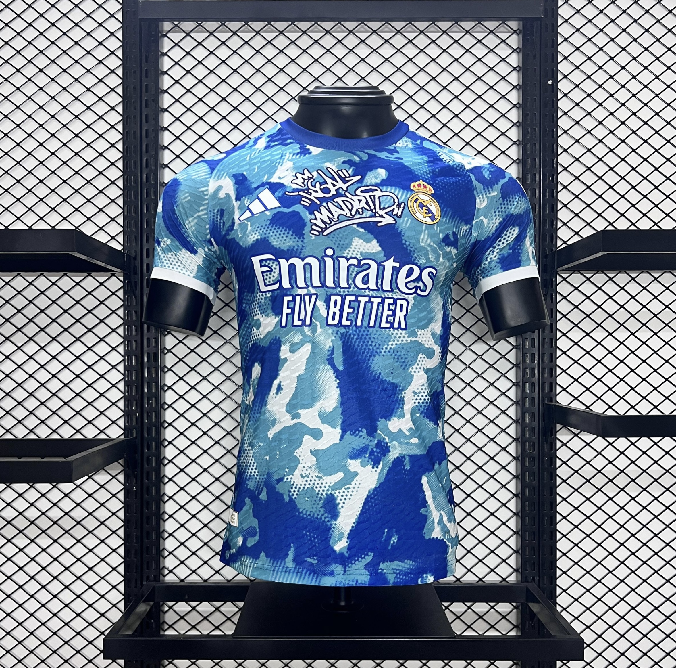 Real Madrid 24-25 Blue Watercolor Special Edition Jersey - Player Version