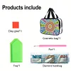 DIY Mandala Diamant Kunst Strass Make-up Tasche Transparent PVC Aufbewahrungspack Geschenk