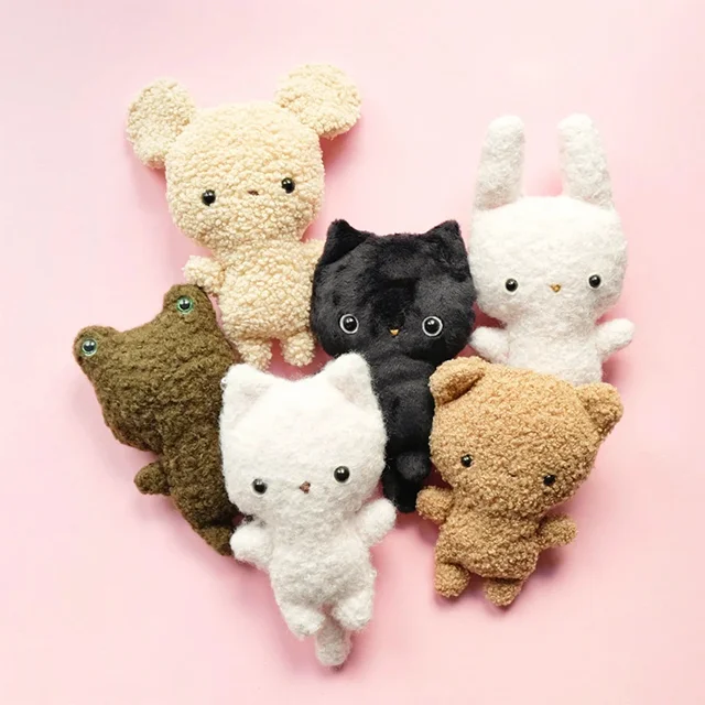 Sewing Cute Animal Dolls Template - With Instructions