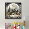 Christmas Scenery-14CT Stamped Cross Stitch 40*40cm/15.75*15.75in tapestrymarket