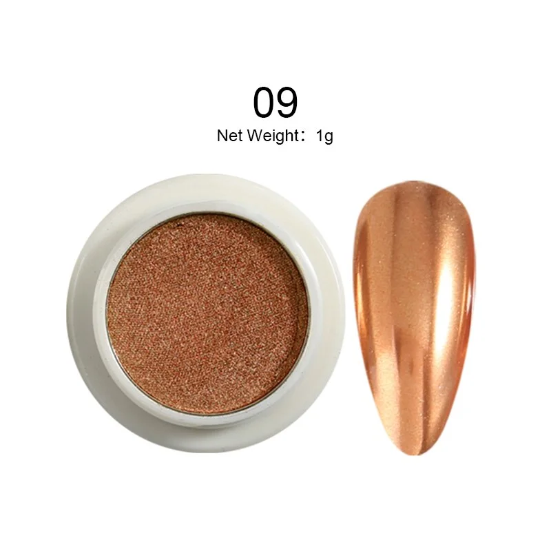 1 Box Solid Mirror Nail Glitters Powder  Dust for Metal Nail Art Nail Powder Chrome Pigment DIY Nail Art Decorations-Nail Inspo