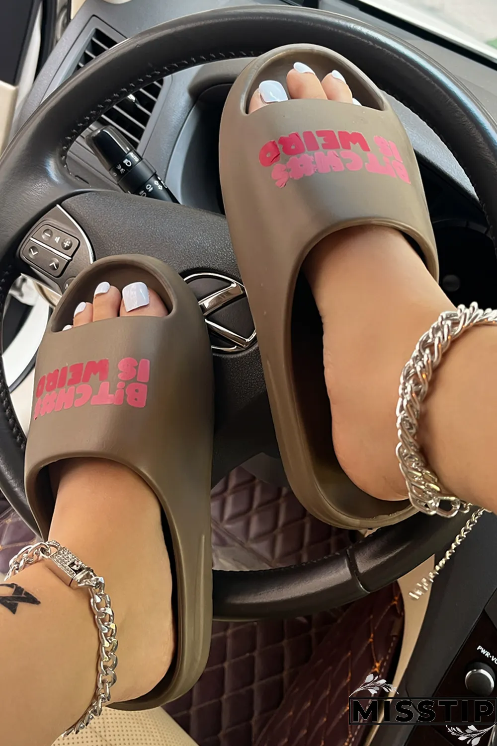 Brown Casual Patchwork Letter Opend Comfortable Out Door Shoes