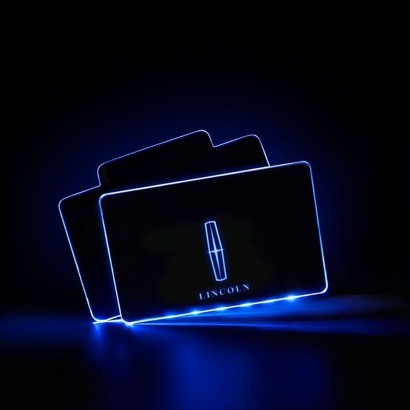 Lincoln Acrylic LED Car Floor Mat For Lincoln Atmosphere Light With RF Remote Control Car Interior Light Decoration  dxncar