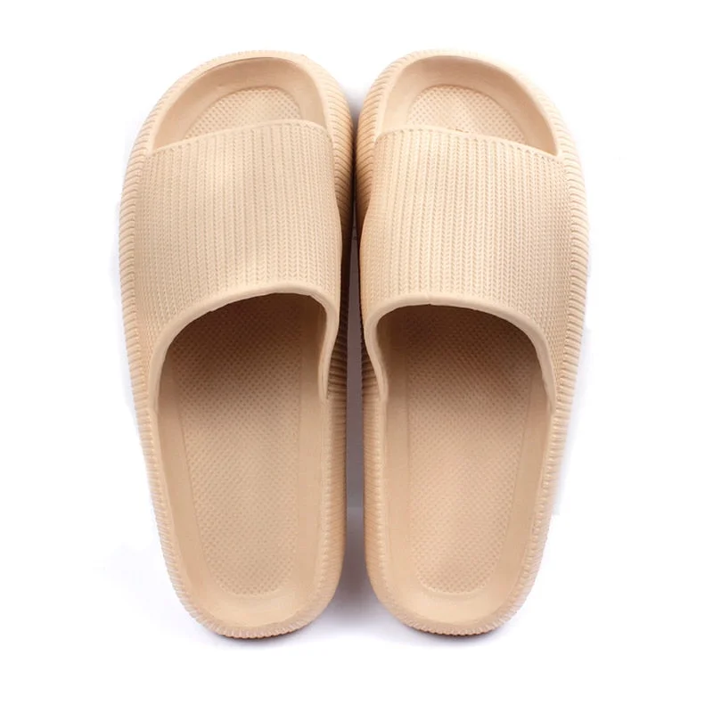 Women Thick Platform Slippers Indoor Bathroom Slipper Soft Eva Anti-Slip Couples Home Floor Slides Ladies Summer Shoes