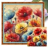 Poppy-11CT Stamped Cross Stitch 40*40cm/15.75*15.75in