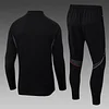 2025/2026 Ajax Half-Pull Training Suit Black Football Shirt 1:1 Thai Quality Set