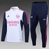 2022/2023 Arsenal Half-Pull Training Suit White Football Shirt 1:1 Thai Quality Set perfectftball