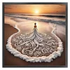 (Stamped/Counted) Beach Dress Girl-11CT/14CT/18CT Cross Stitch 45*45cm