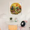 Paper Quilling Wooden House-14CT Stamped Cross Stitch 40*40cm/15.75*15.75in tapestrymarket