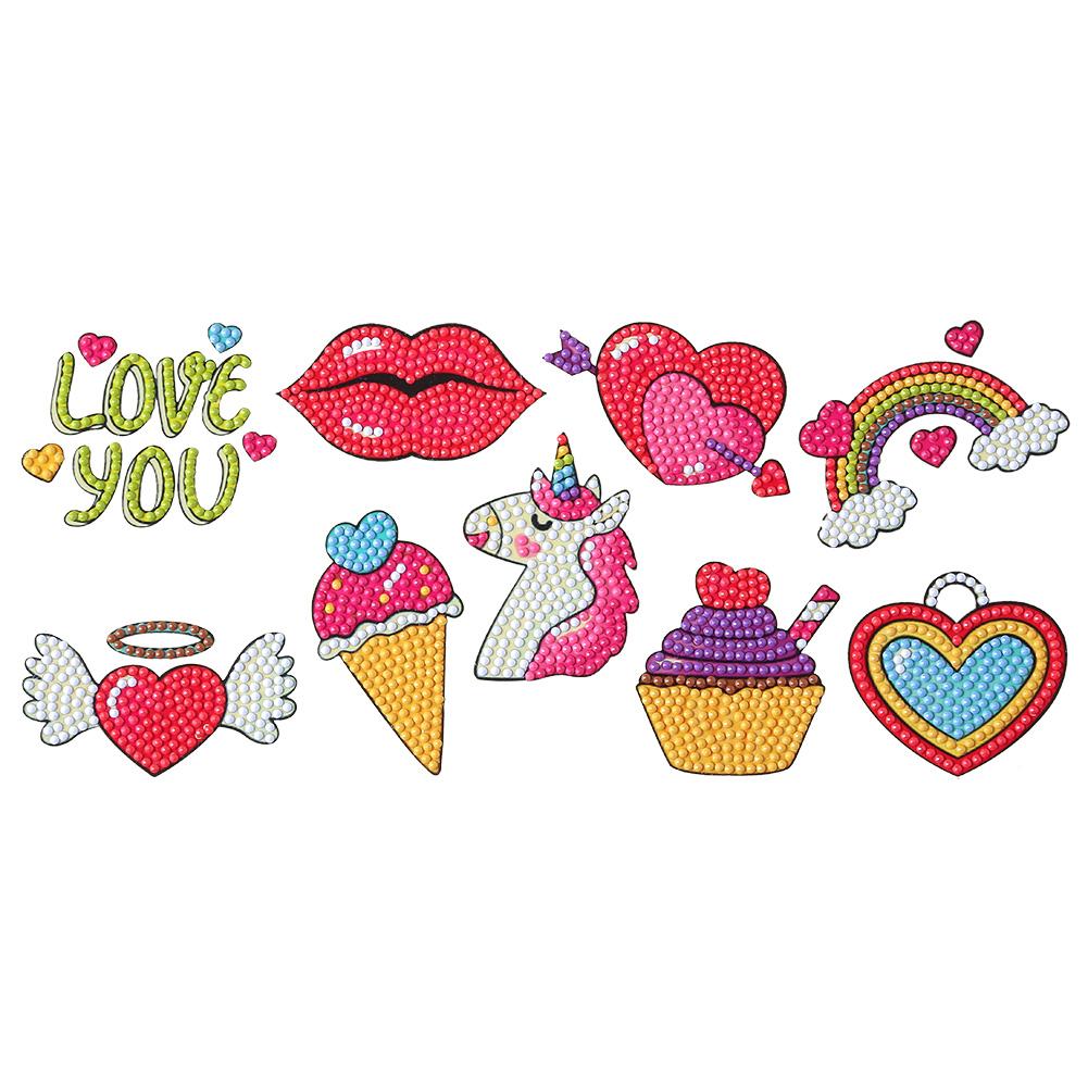 

Pink Heart - 5D DIY Craft Sticker, 501 Original
