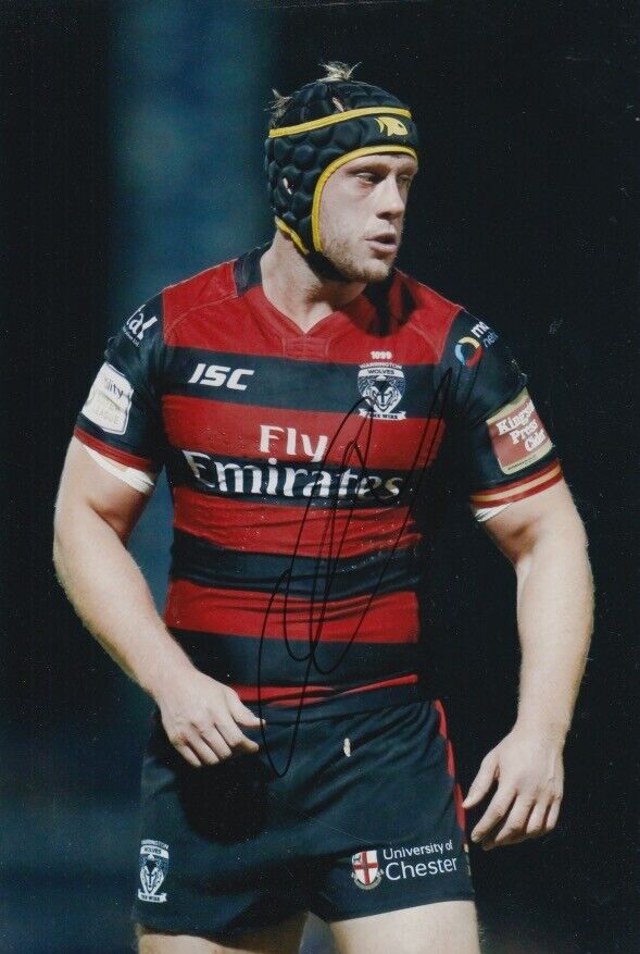 Chris Hill Hand Signed 12x8 Photo Poster painting - Warrington Wolves - Rugby Autograph.