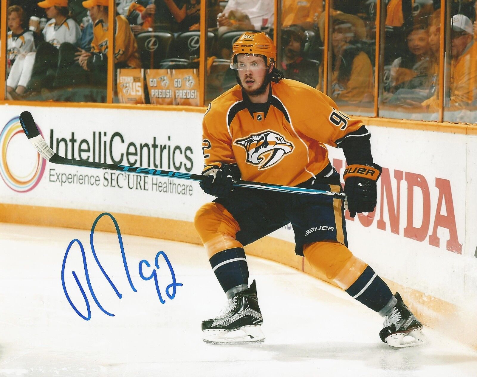 RYAN JOHANSEN SIGNED NASHVILLE PREDATORS 8x10 Photo Poster painting #2 with PROOF & COA