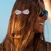3pcs Butterfly Rhinestone Hair Clip DIY Crystal Bowknot Barrettes Kit