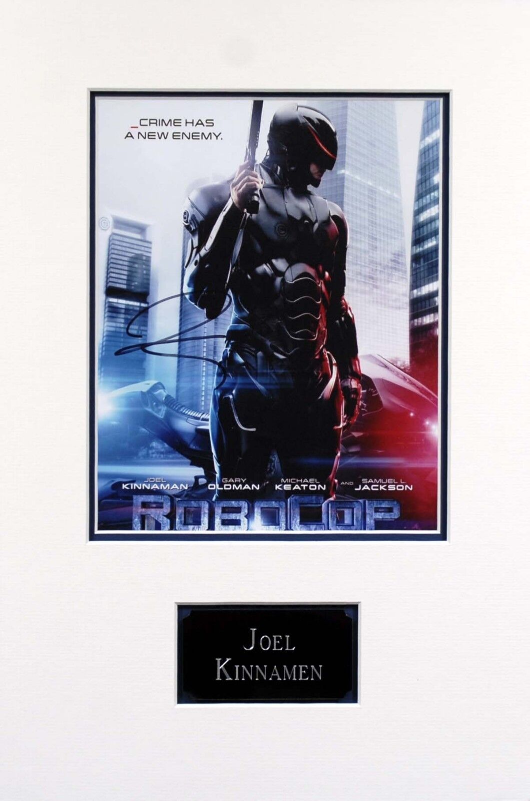 Joel KINNAMAN Signed & Mounted 10x8 Photo Poster painting AFTAL COA ROBOCOP